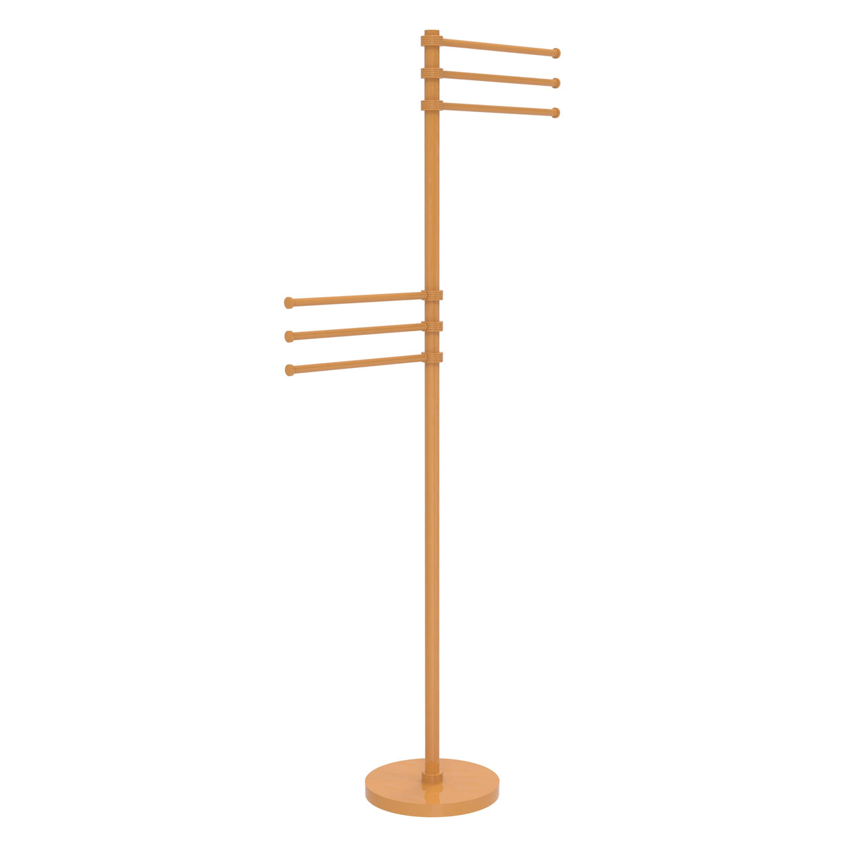Towel Stand with 6 Pivoting 12 Inch Arms