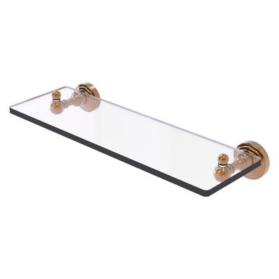 Waverly Place Collection Glass Vanity Shelf with Beveled Edges