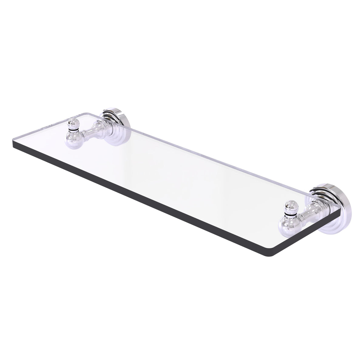 Waverly Place Collection Glass Vanity Shelf with Beveled Edges