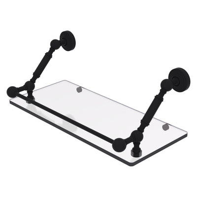 Waverly Place Floating Glass Shelf with Gallery Rail