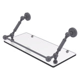 Waverly Place Floating Glass Shelf with Gallery Rail