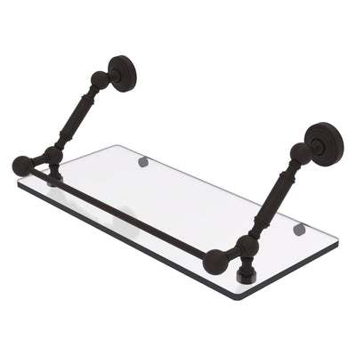 Waverly Place Floating Glass Shelf with Gallery Rail
