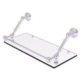 Waverly Place Floating Glass Shelf with Gallery Rail