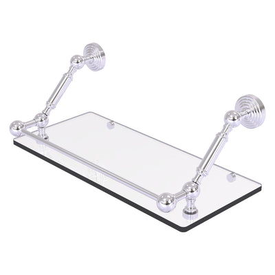 Waverly Place Floating Glass Shelf with Gallery Rail