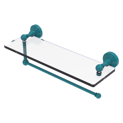 Waverly Place Collection Paper Towel Holder with Glass Shelf