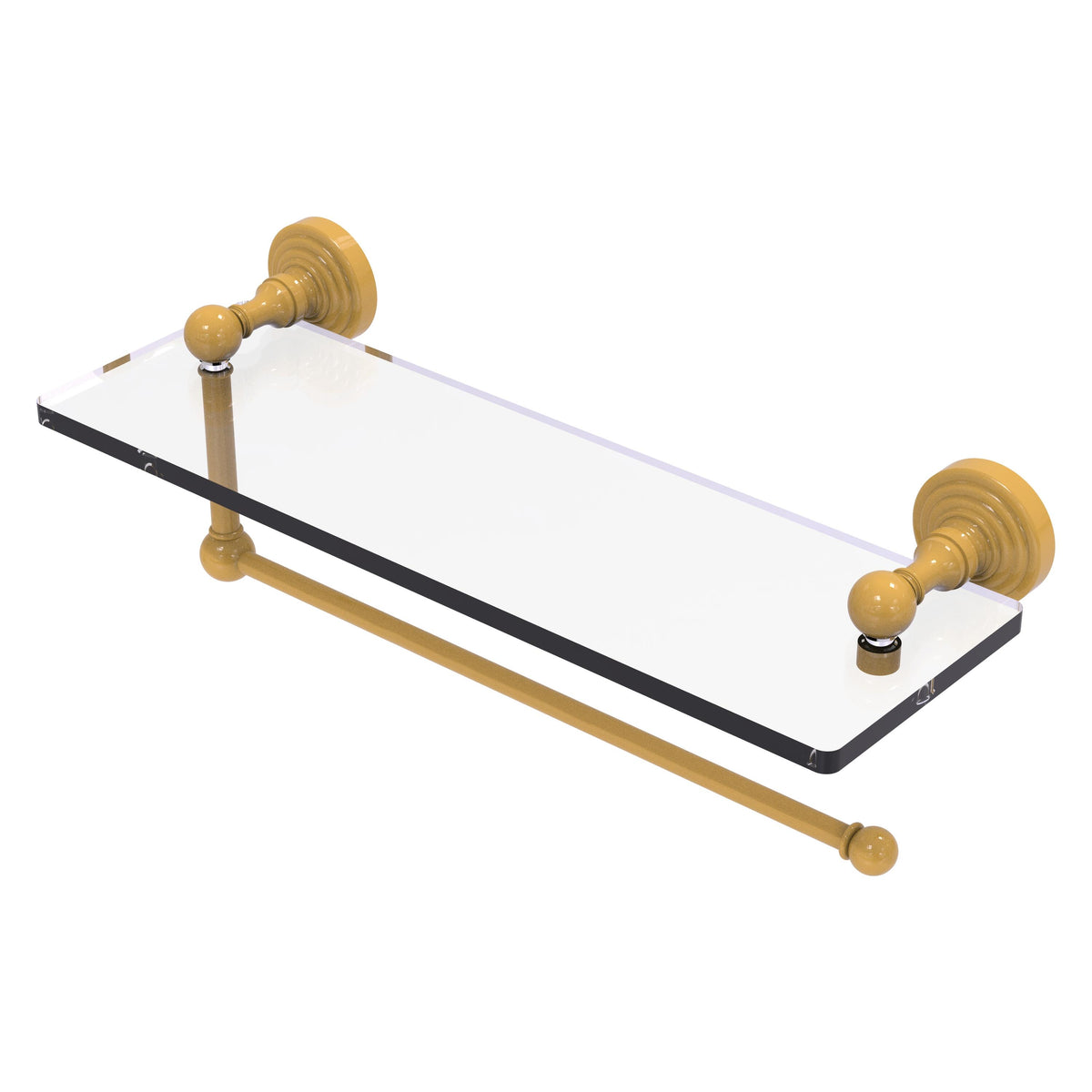 Waverly Place Collection Paper Towel Holder with Glass Shelf