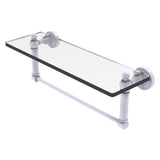 Waverly Place Collection Glass Vanity Shelf  with Integrated Towel Bar