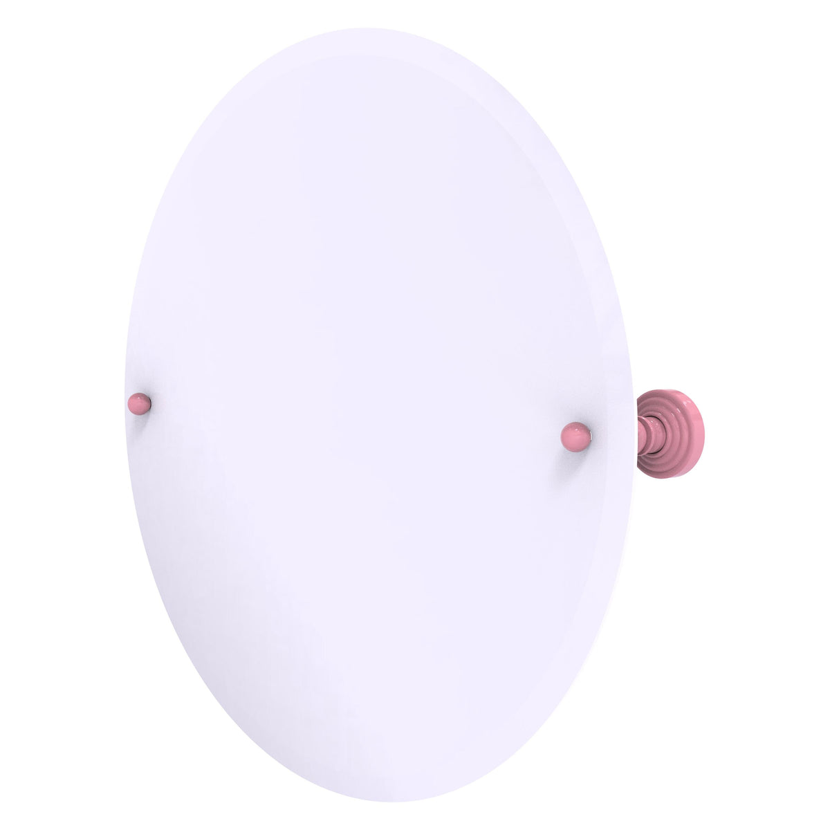 Frameless Round Tilt Mirror with Beveled Edge