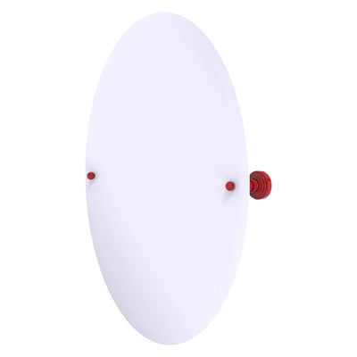Frameless Oval Tilt Mirror with Beveled Edge