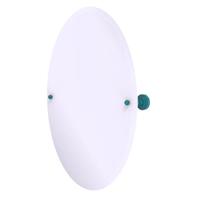Frameless Oval Tilt Mirror with Beveled Edge