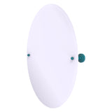 Frameless Oval Tilt Mirror with Beveled Edge