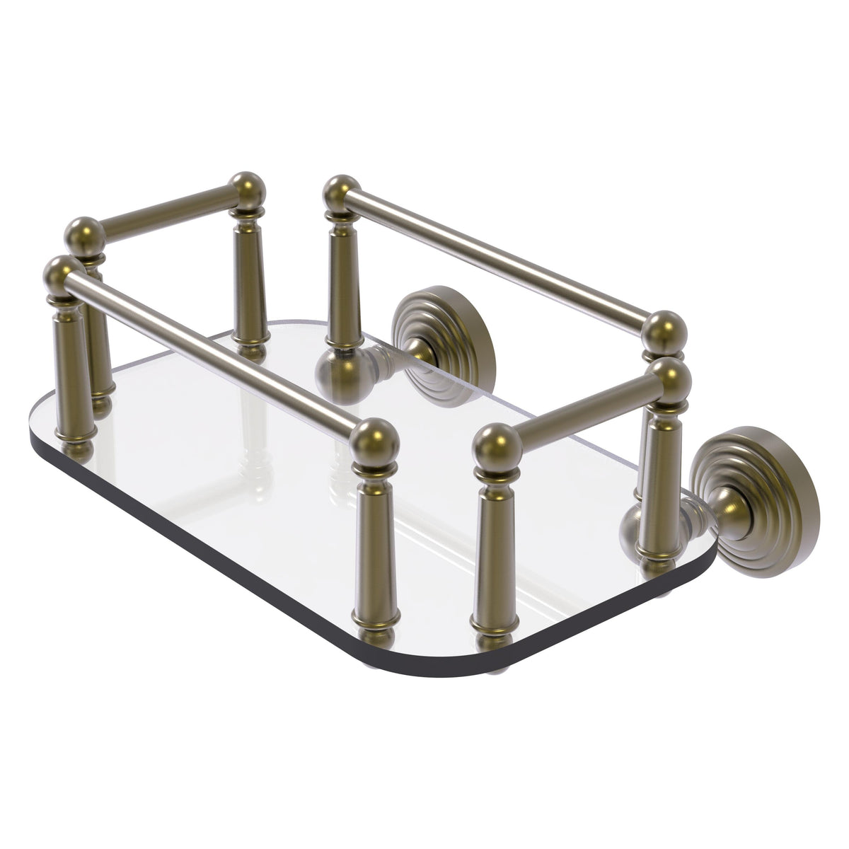 Waverly Place Collection Wall Mounted Glass Guest Towel Tray