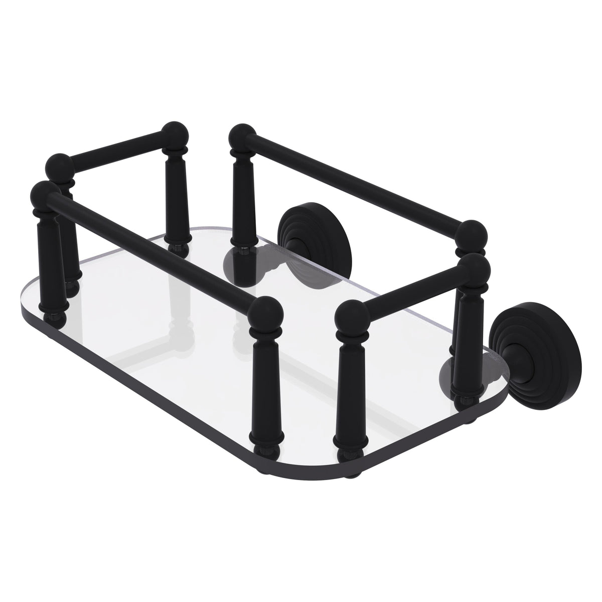 Waverly Place Collection Wall Mounted Glass Guest Towel Tray