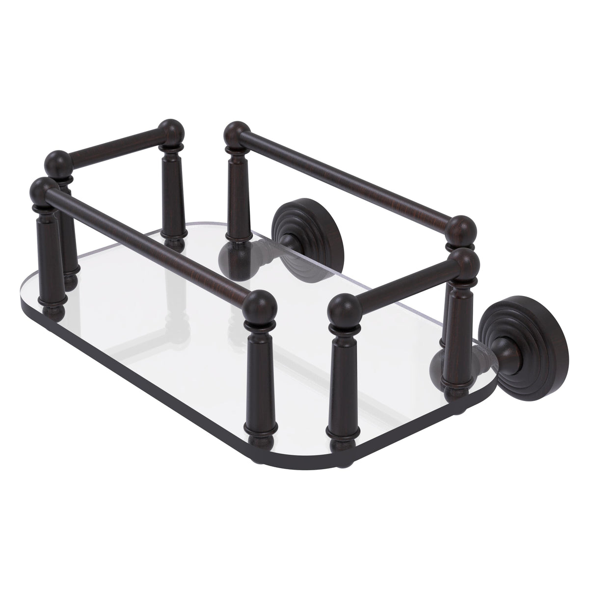Waverly Place Collection Wall Mounted Glass Guest Towel Tray