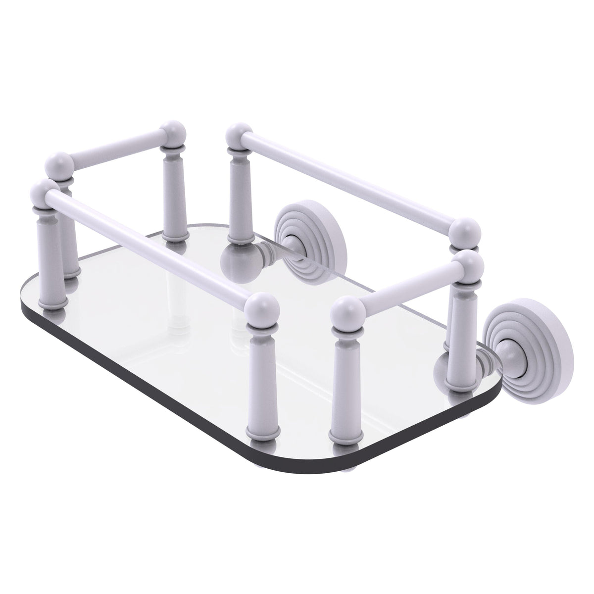 Waverly Place Collection Wall Mounted Glass Guest Towel Tray