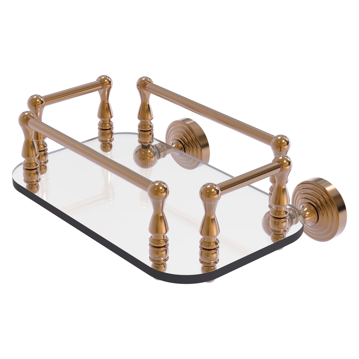 Waverly Place Collection Wall Mounted Glass Guest Towel Tray