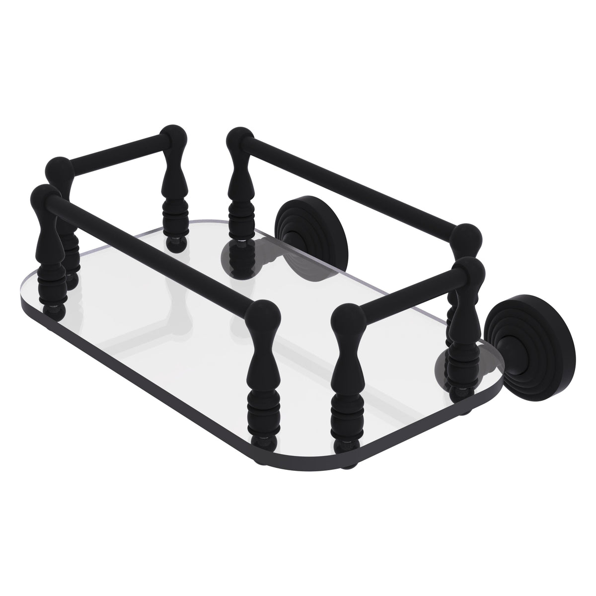 Waverly Place Collection Wall Mounted Glass Guest Towel Tray