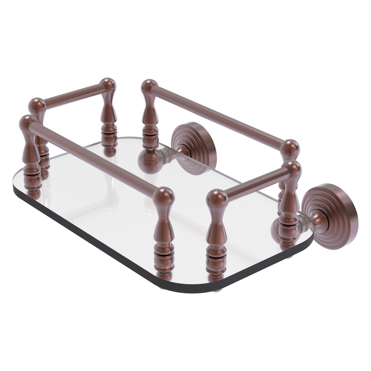 Waverly Place Collection Wall Mounted Glass Guest Towel Tray