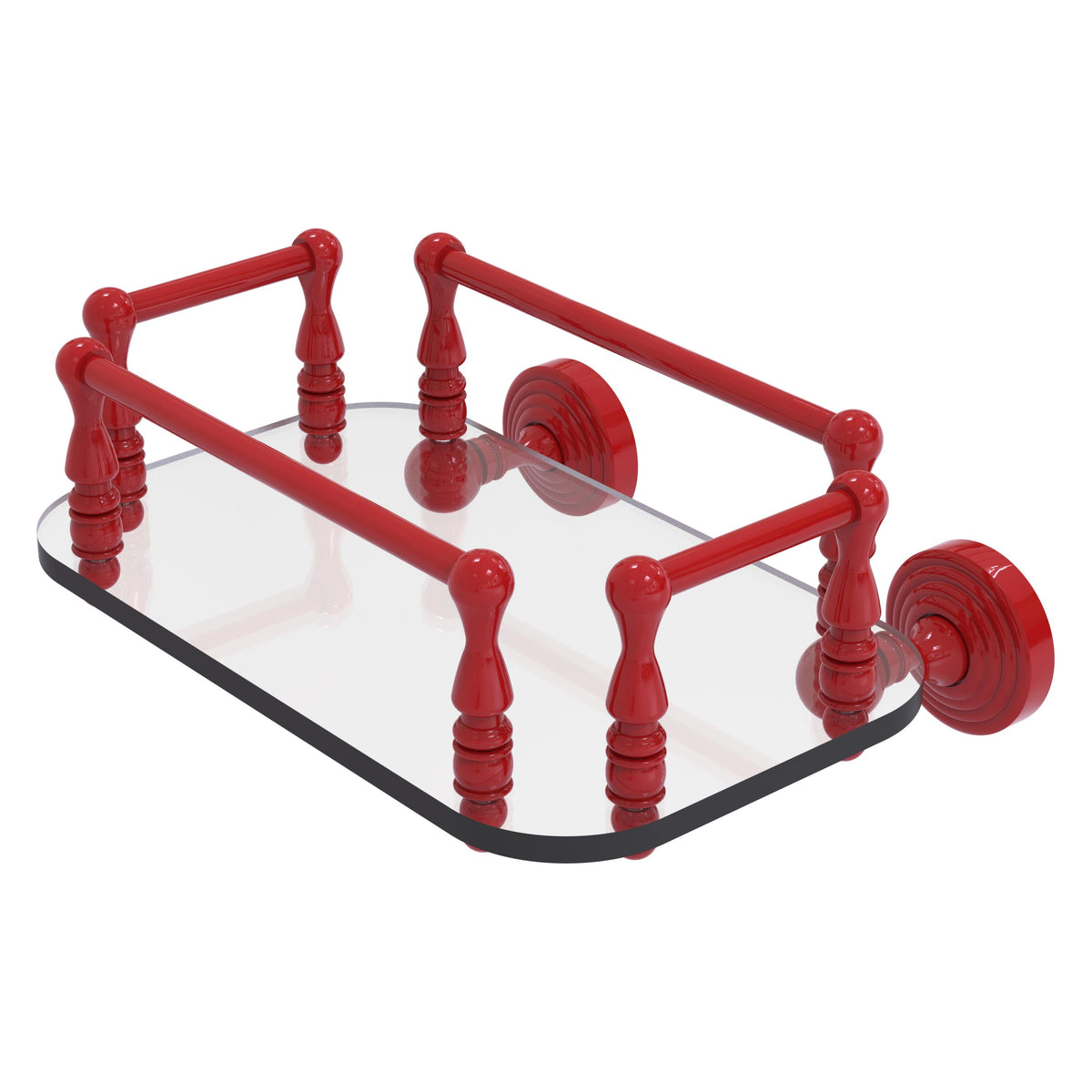 Waverly Place Collection Wall Mounted Glass Guest Towel Tray
