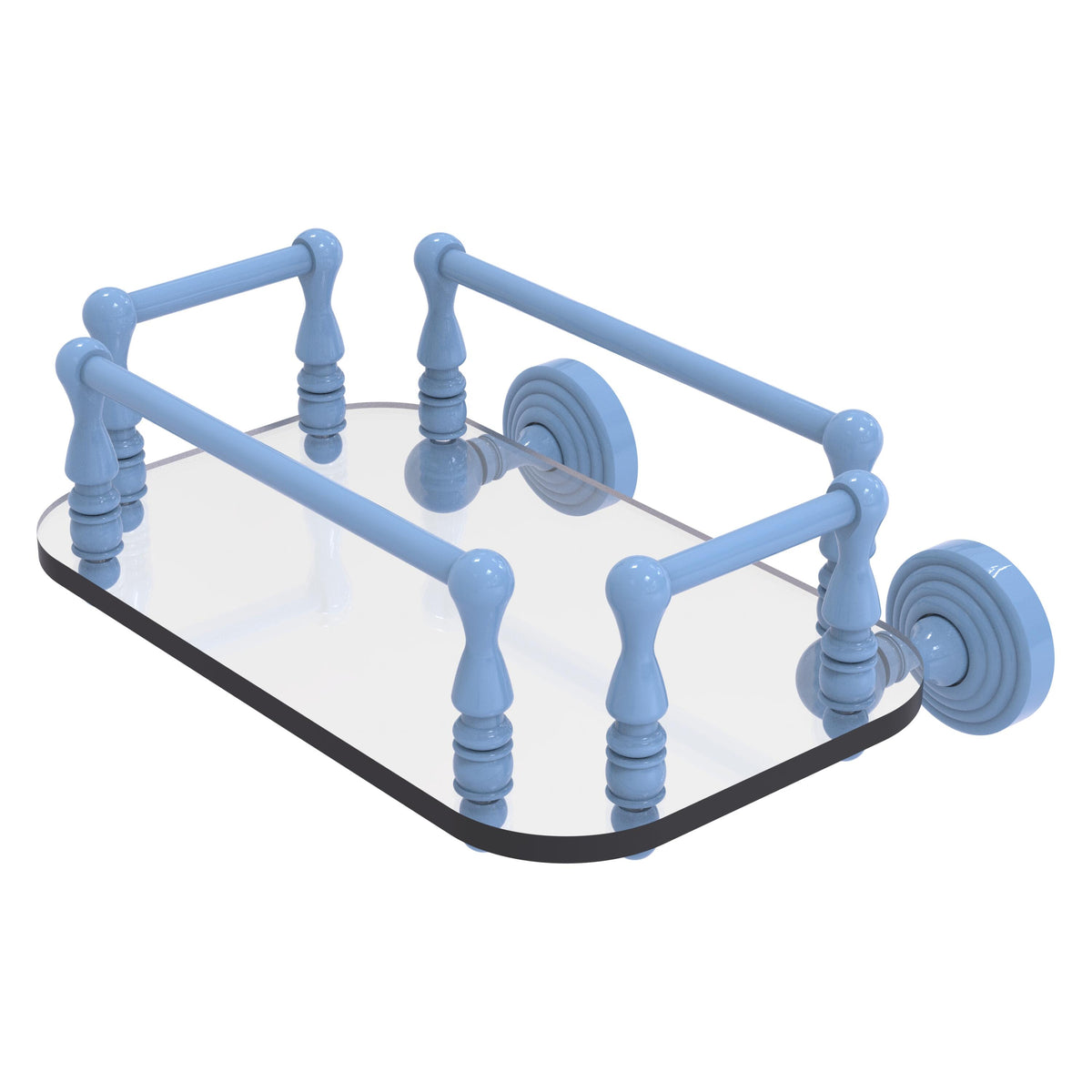 Waverly Place Collection Wall Mounted Glass Guest Towel Tray