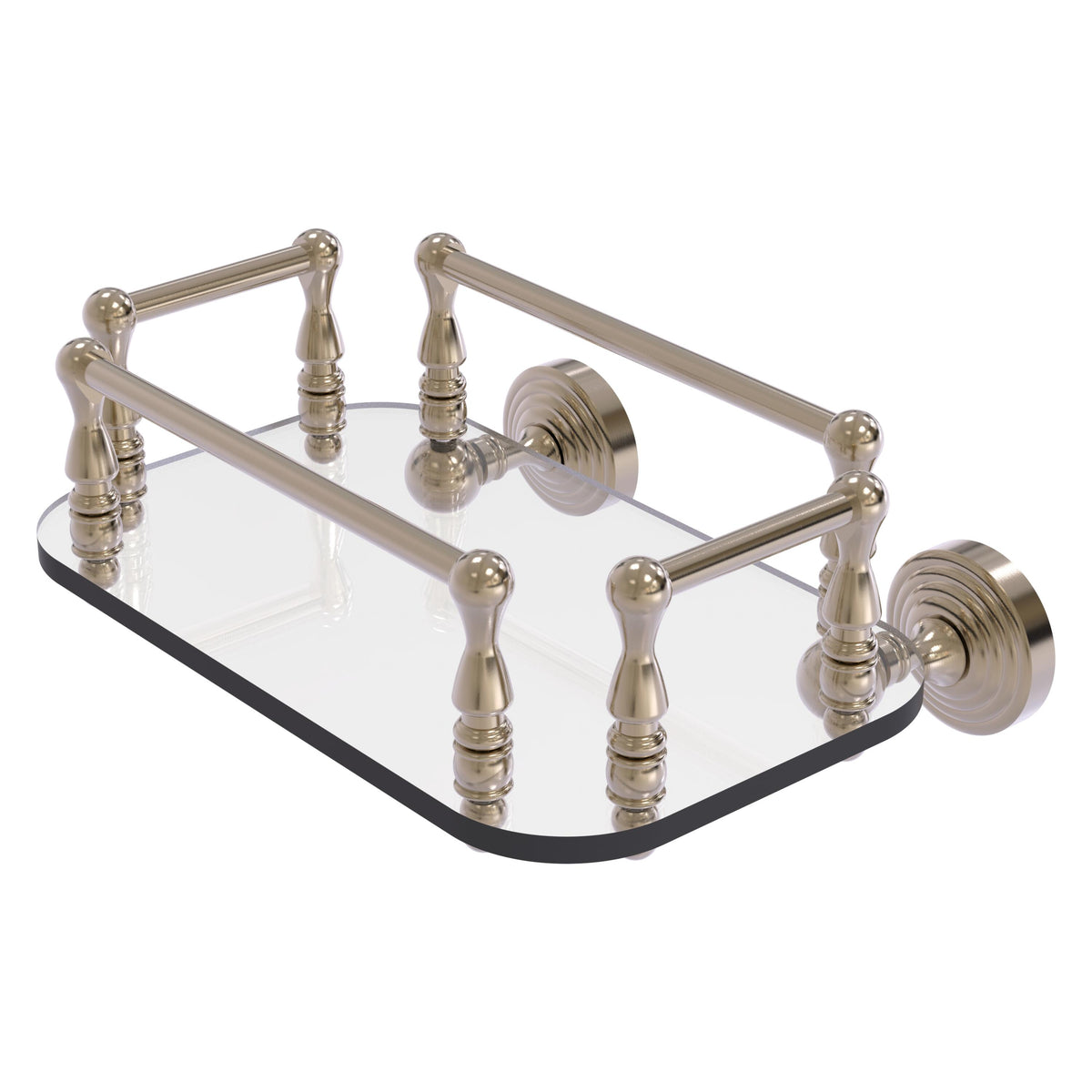 Waverly Place Collection Wall Mounted Glass Guest Towel Tray
