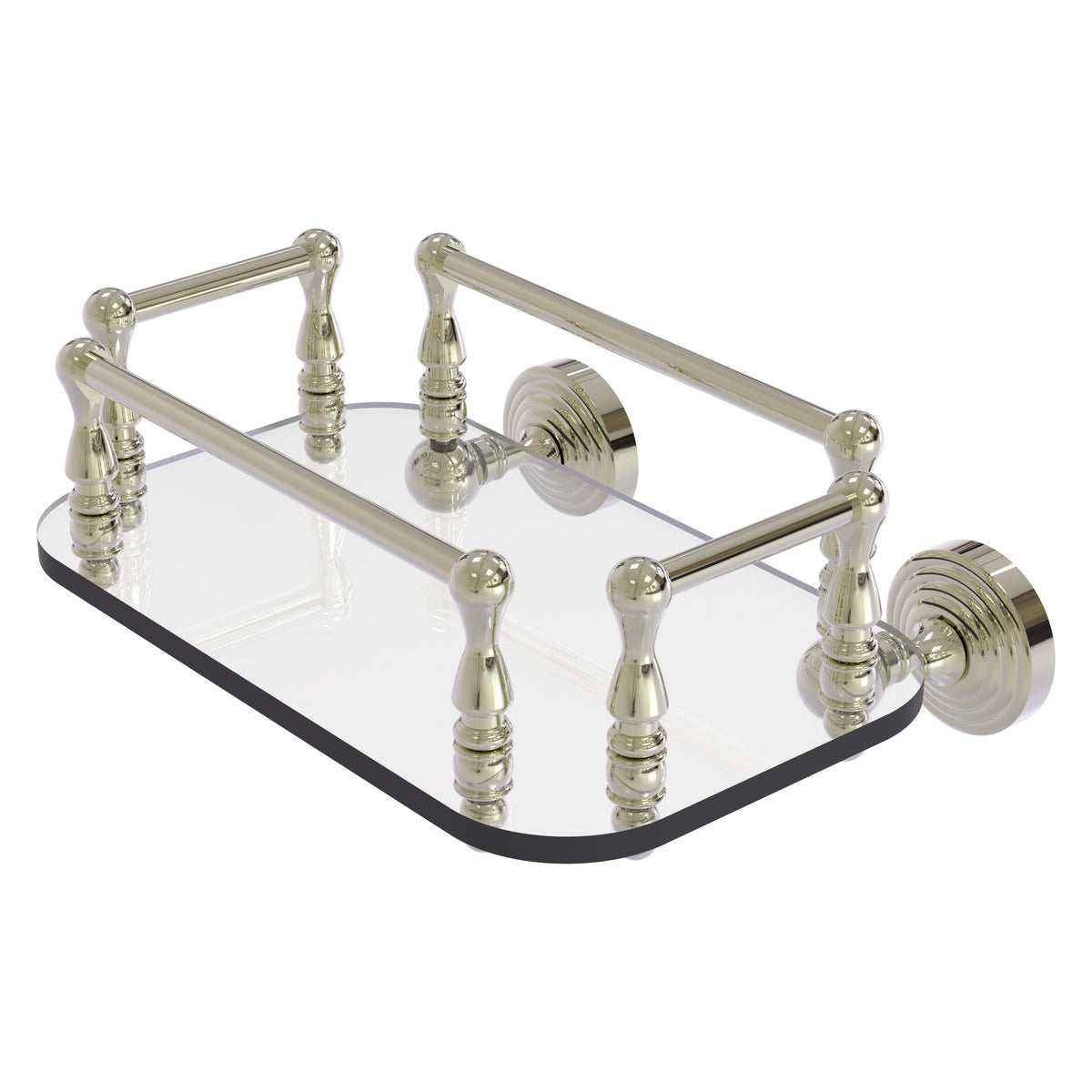 Waverly Place Collection Wall Mounted Glass Guest Towel Tray