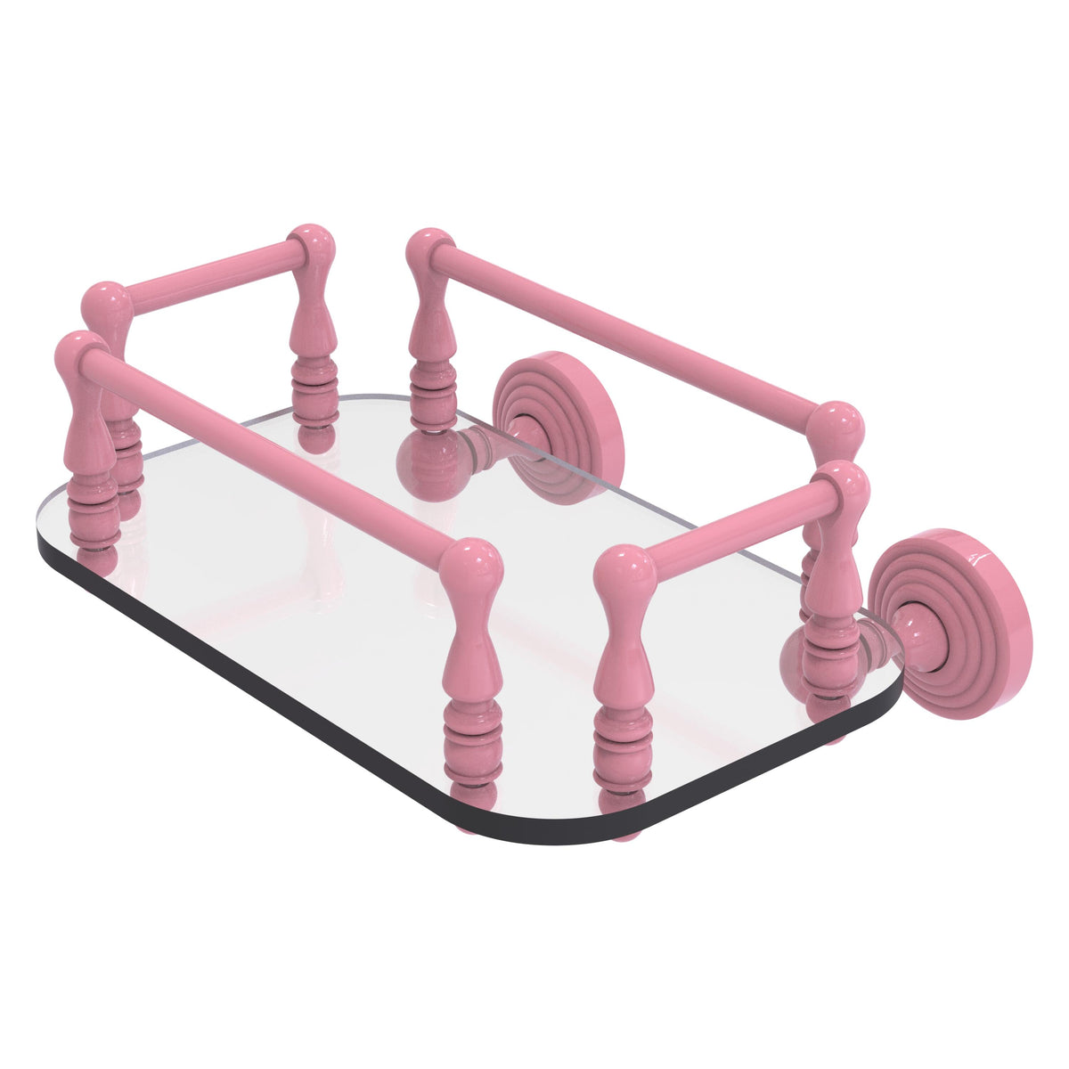 Waverly Place Collection Wall Mounted Glass Guest Towel Tray