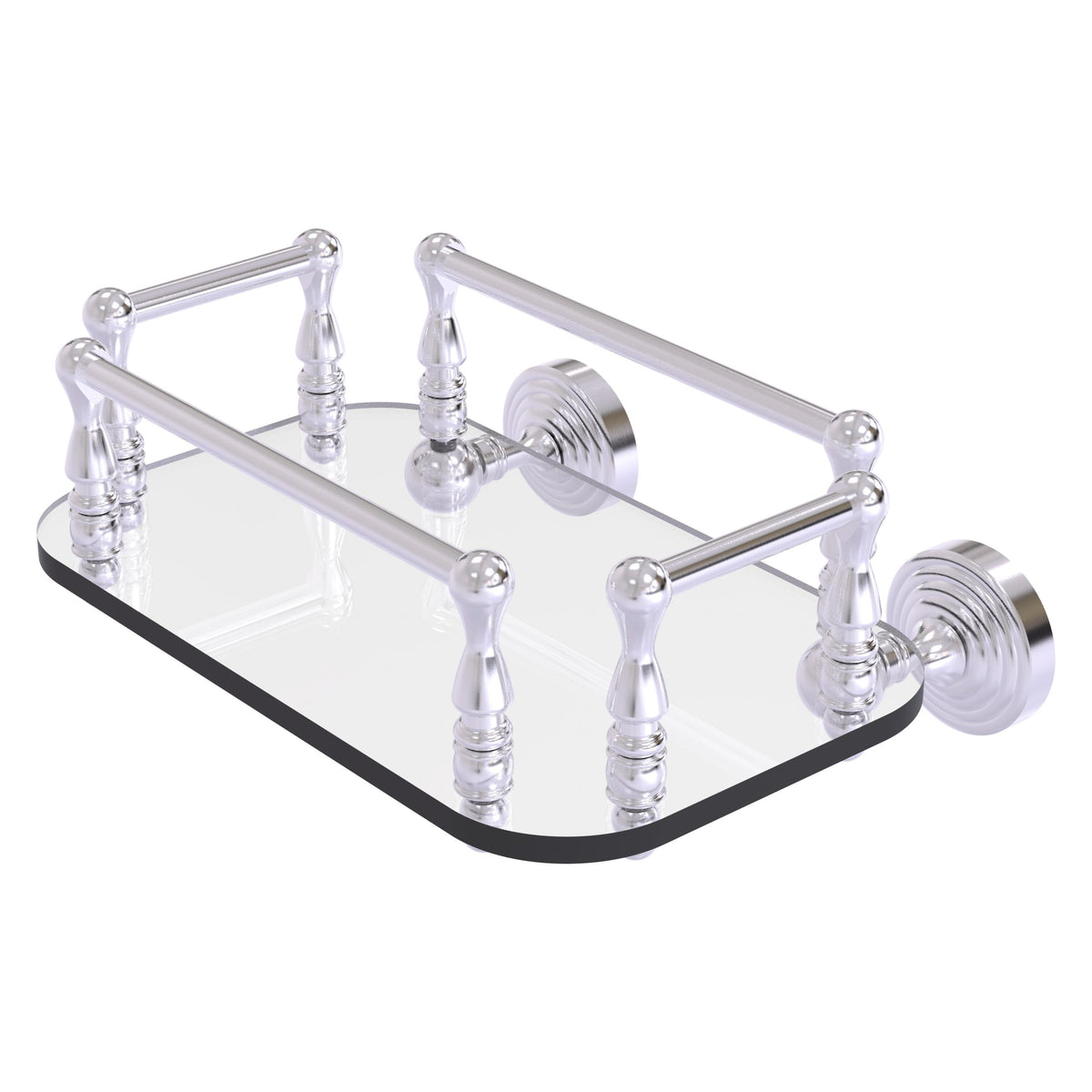 Waverly Place Collection Wall Mounted Glass Guest Towel Tray