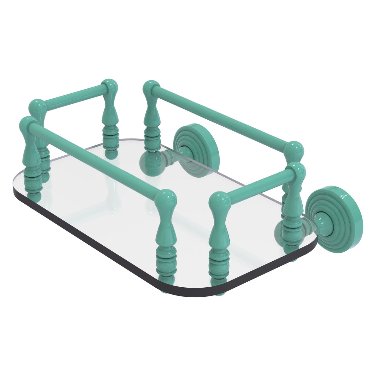 Waverly Place Collection Wall Mounted Glass Guest Towel Tray