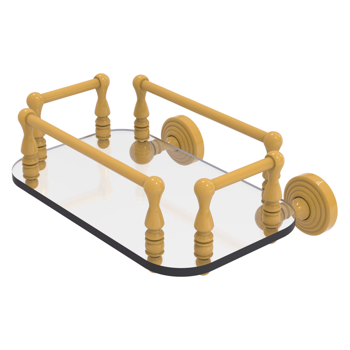 Waverly Place Collection Wall Mounted Glass Guest Towel Tray