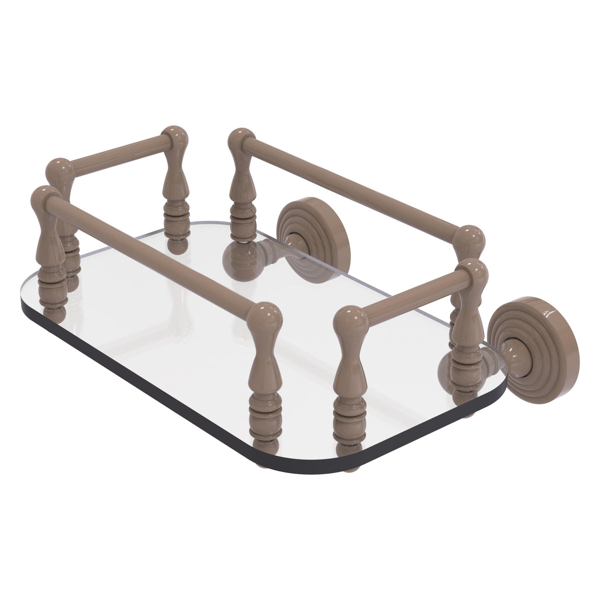 Waverly Place Collection Wall Mounted Glass Guest Towel Tray