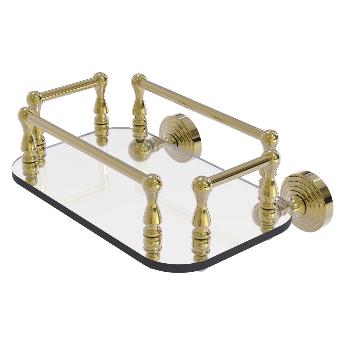 Waverly Place Collection Wall Mounted Glass Guest Towel Tray