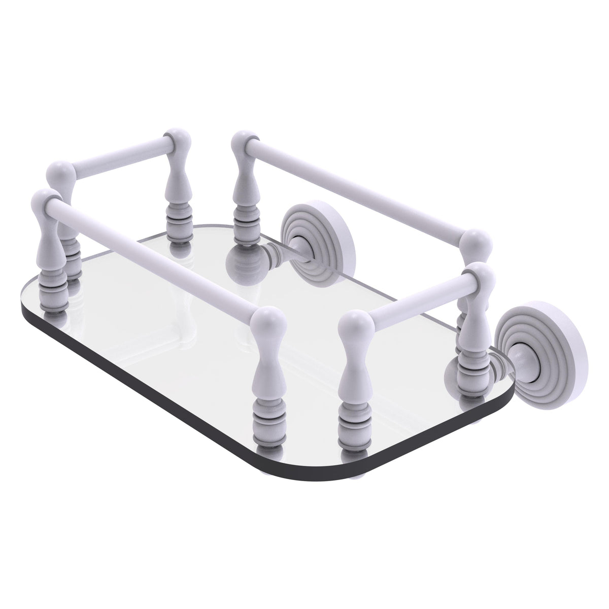 Waverly Place Collection Wall Mounted Glass Guest Towel Tray