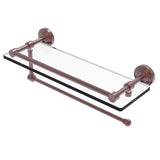 Waverly Place Collection Paper Towel Holder with Gallery Rail Glass Shelf