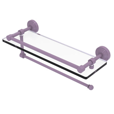 Waverly Place Collection Paper Towel Holder with Gallery Rail Glass Shelf