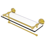 Waverly Place Collection Paper Towel Holder with Gallery Rail Glass Shelf