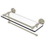Waverly Place Collection Paper Towel Holder with Gallery Rail Glass Shelf