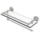Waverly Place Collection Paper Towel Holder with Gallery Rail Glass Shelf