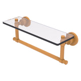 Washington Square Collection Glass Vanity Shelf  with Integrated Towel Bar