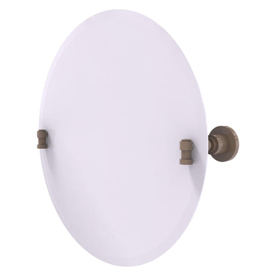 Frameless Round Tilt Mirror with Beveled Edge