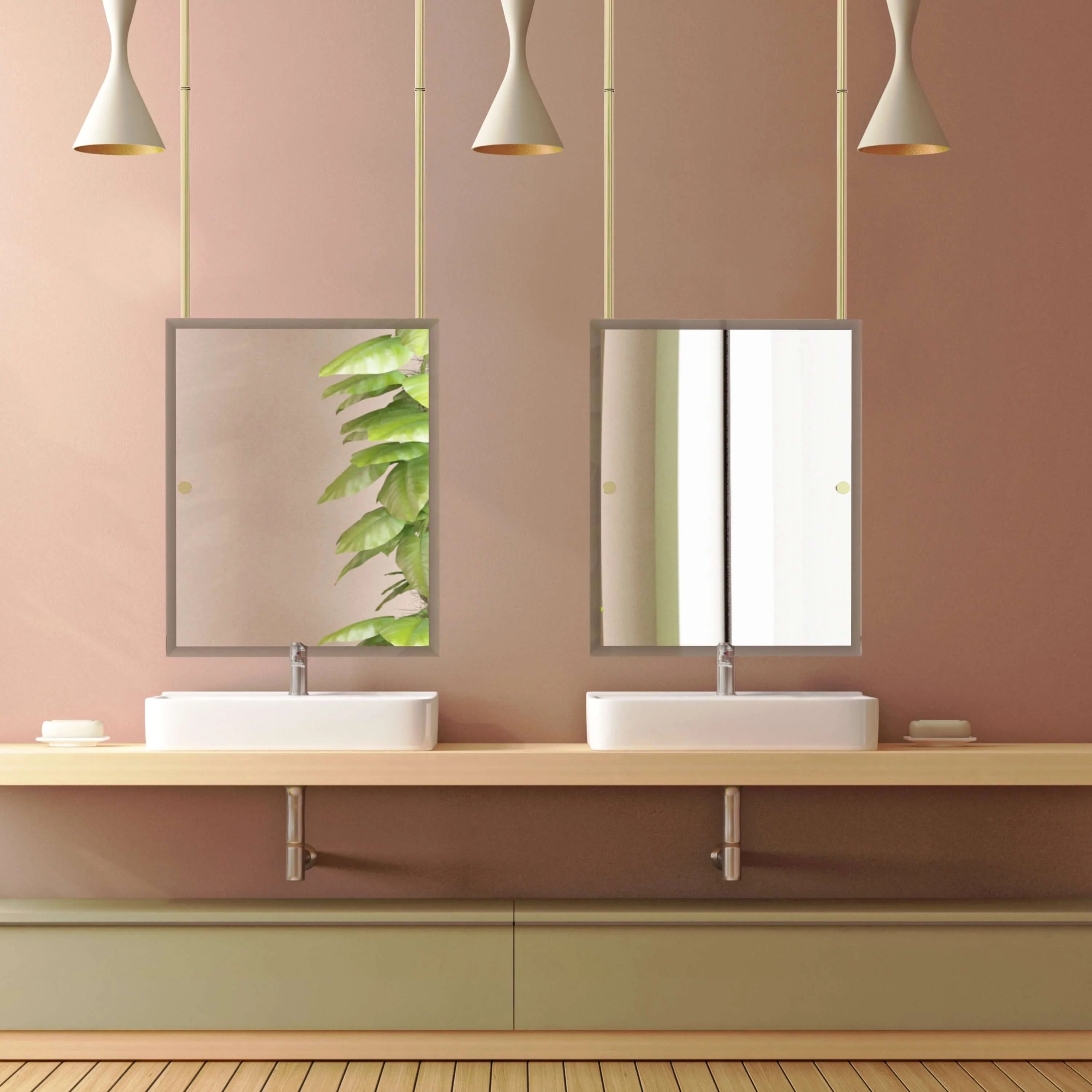 Ceiling Hung Mirrors