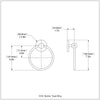 Skyline Collection 6-Inch Wall-Mount Towel Ring