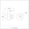 1-1/2 Inch Cabinet Knob