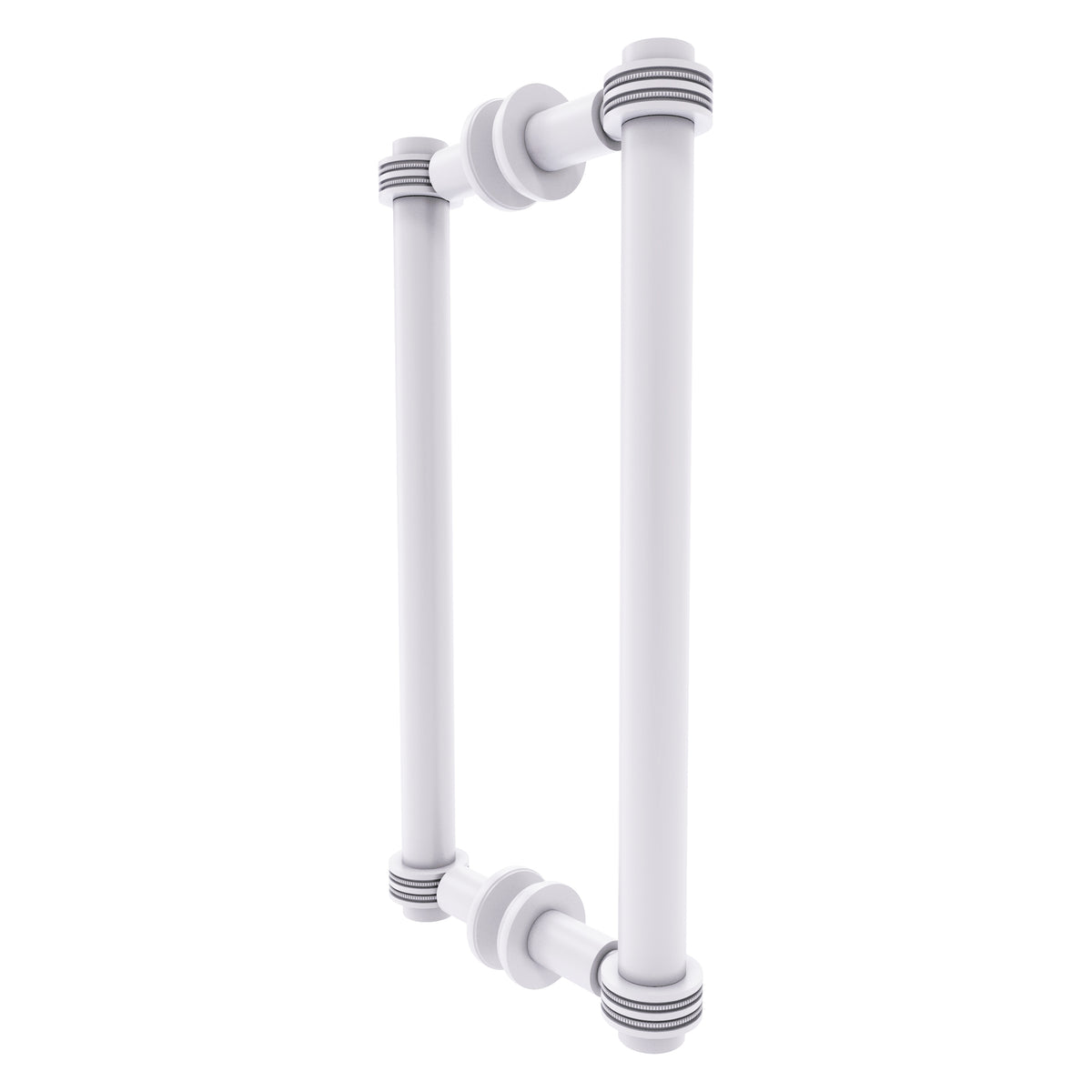 Contemporary Back to Back Shower Door Pull with Dotted Accents