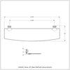Venus Collection Glass Shelf with Twisted Accents