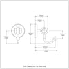 Satellite Orbit Two Collection Robe Hook