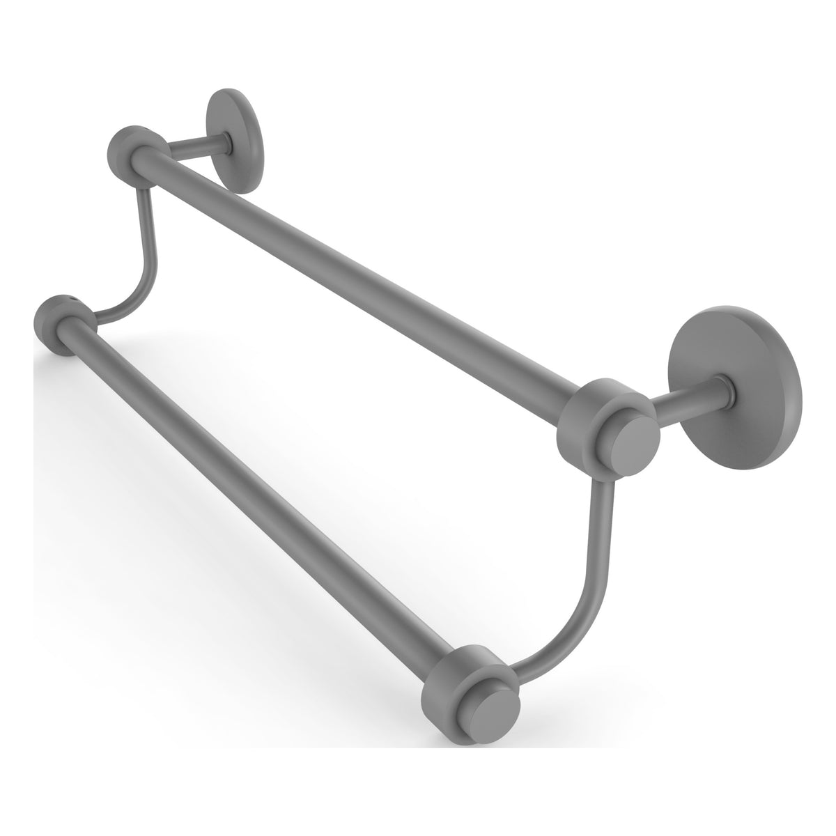 Satellite Orbit Two Collection Double Towel Bar with Smooth Accents