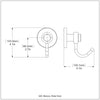 Mercury Collection Robe Hook