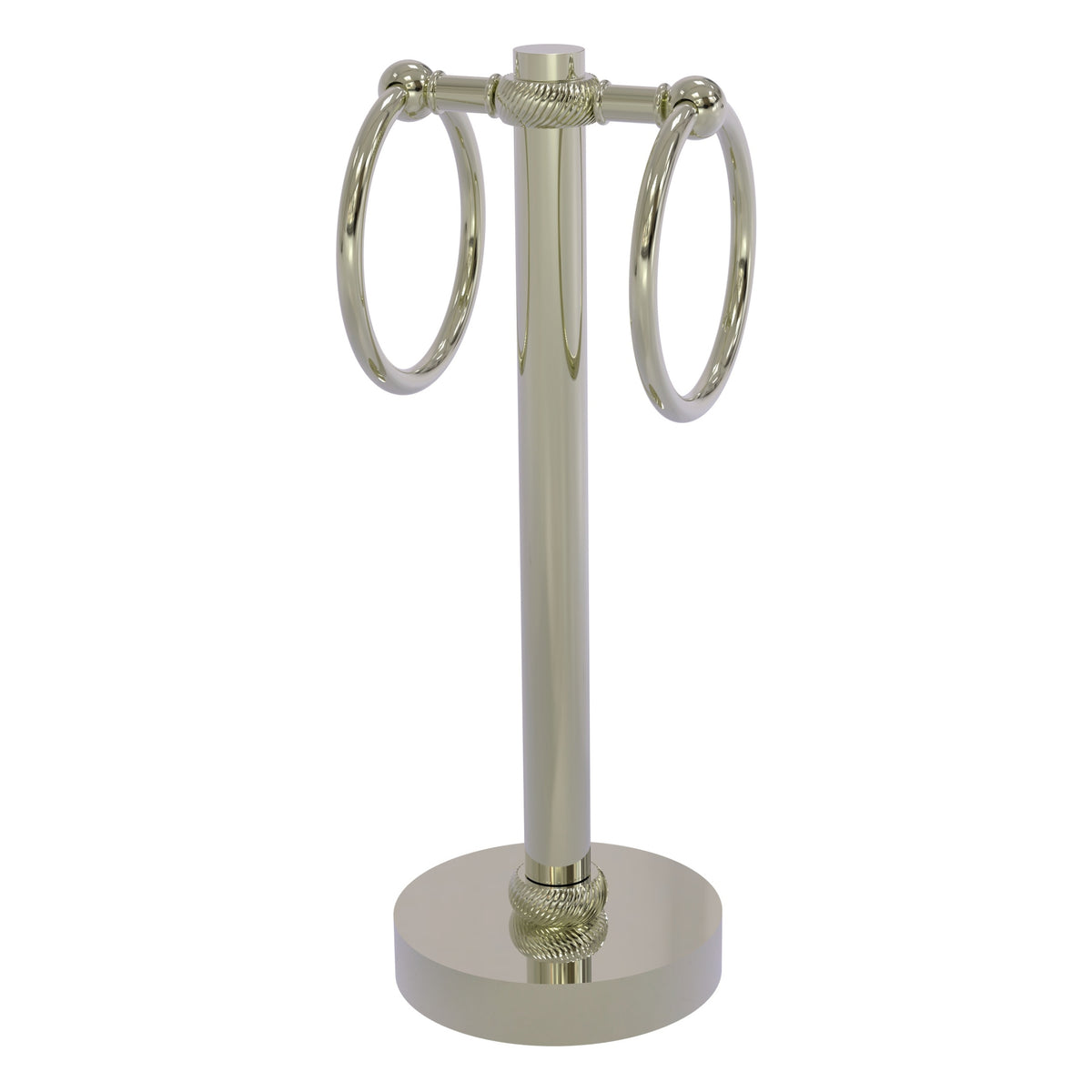 Vanity Top 2 Towel Ring Guest Towel Valet