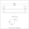 Astor Place Collection Double Towel Bar